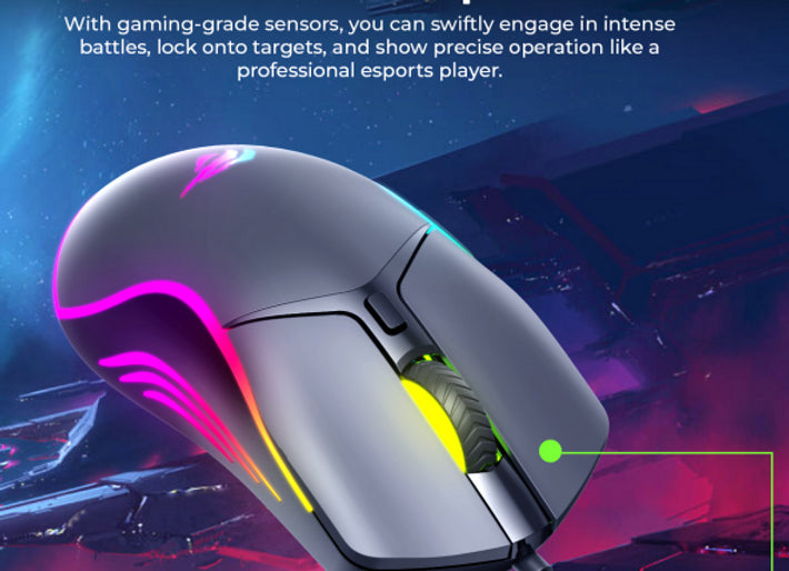 HAVIT Gamenote MS1029 RGB Backlit Gaming Mouse