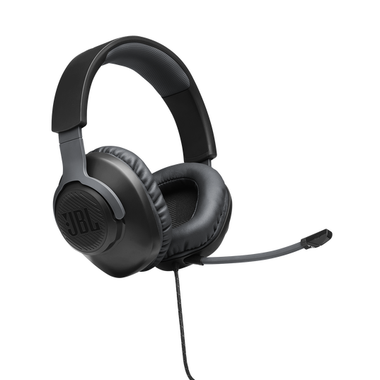 JBL Black Wired over-ear gaming headset with detachable mic