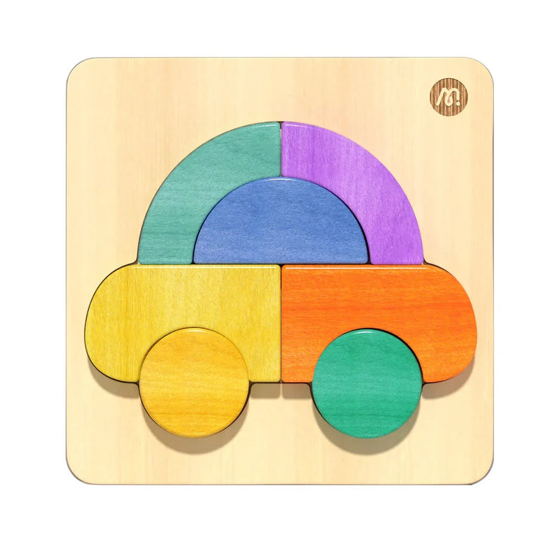 Mideer Wooden Building Blocks Car