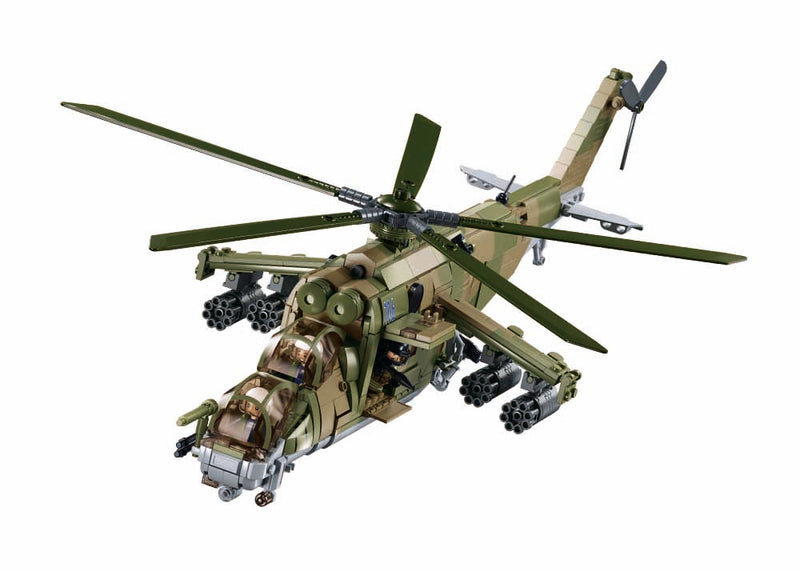 Sluban Model Bricks Mi 24S Gunship 3 In 1 1.35 893 Pcs