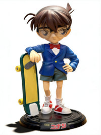 GY 32cm Detective Conan LK Kudou Shinichi Edogawa Konan Anime Action Figure PVC Figurine Model Doll Toys Plastic Crafts