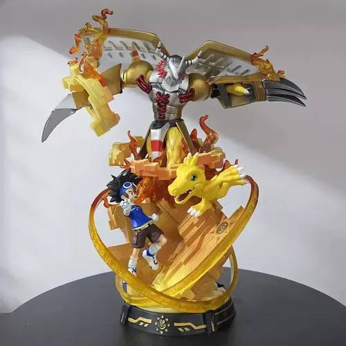 Digimon War Greymon Resin Statue Model Collection 36Cm