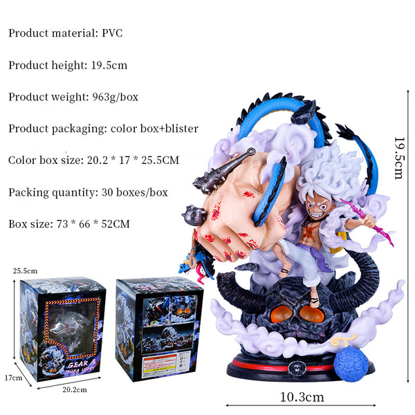 One Piece Wcf Scale Gear Fifth Nika Luffy Resin Model In Stock 20Cmh
