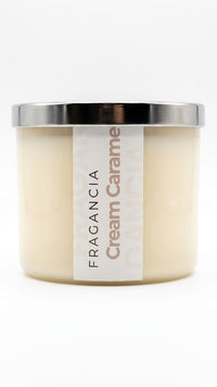 FRAGANCIA Cream Caramel Candle - 430 ml - 65 hr.