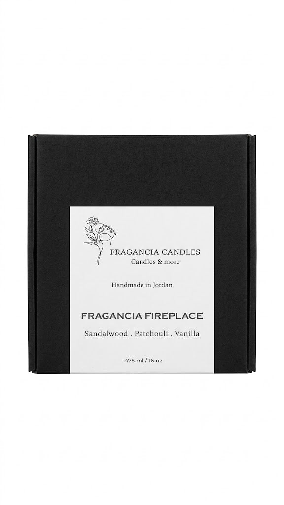 FRAGANCIA FirePlace Candle - 475ml - 60 hr.