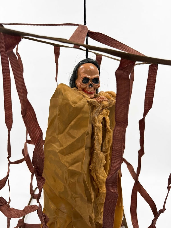 Halloween - Skeleton Figure In Brown Cage