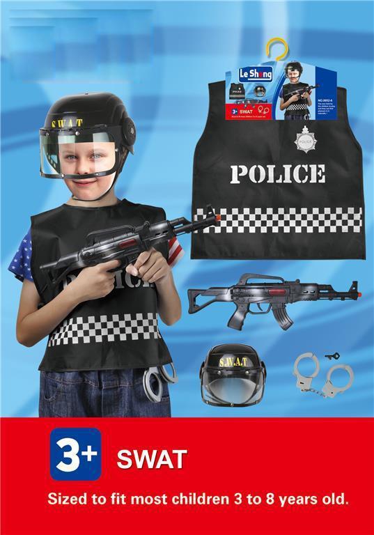 Halloween - Swat Tactical Response Costume - Medium