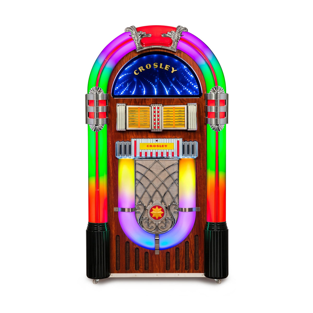 جهاز موسيقى لاسلكي Crosley iJuke Bluetooth Deluxe - خشب الجوز
