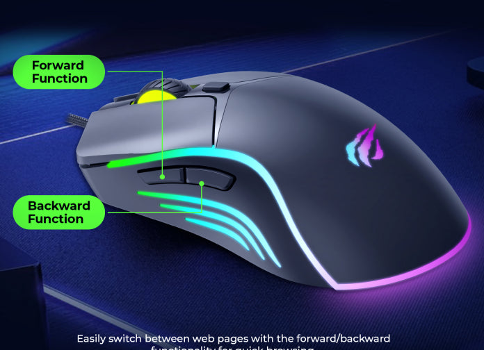 HAVIT Gamenote MS1029 RGB Backlit Gaming Mouse