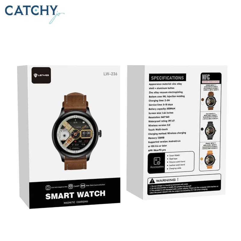 "LW-236/LENYES SMART WATCH,BT5.0,1.46"" inch,Memory 128MB"