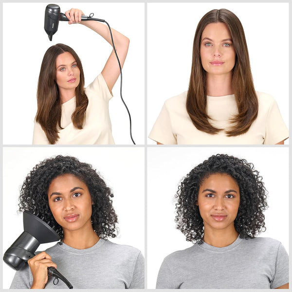 Babyliss Hair Dryer Shine D6200DSDE Performance - Powerful & Compact 1600W - Titanium