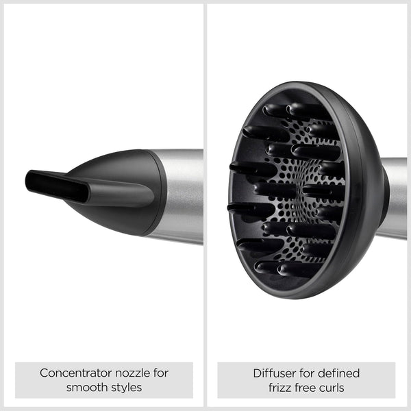 Babyliss Cosmos Lightweight Hair Dryer with Diffuser, 2000W - Grey