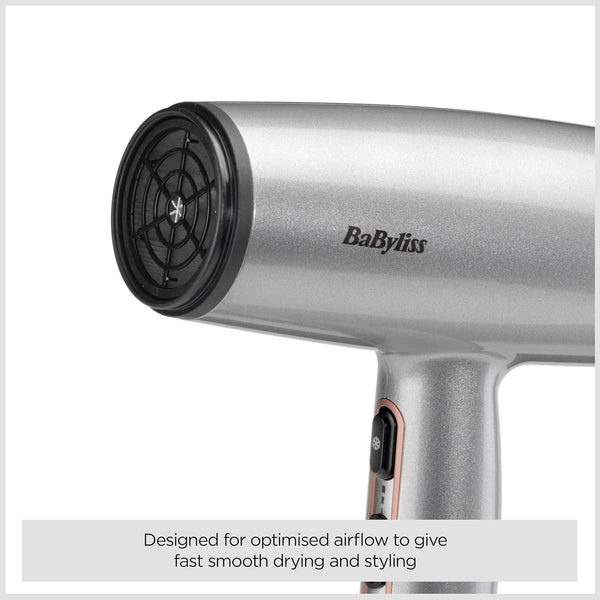 Babyliss Cosmos Lightweight Hair Dryer with Diffuser, 2000W - Grey