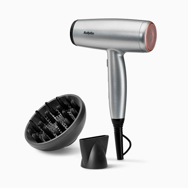 Babyliss Cosmos Lightweight Hair Dryer with Diffuser, 2000W - Grey