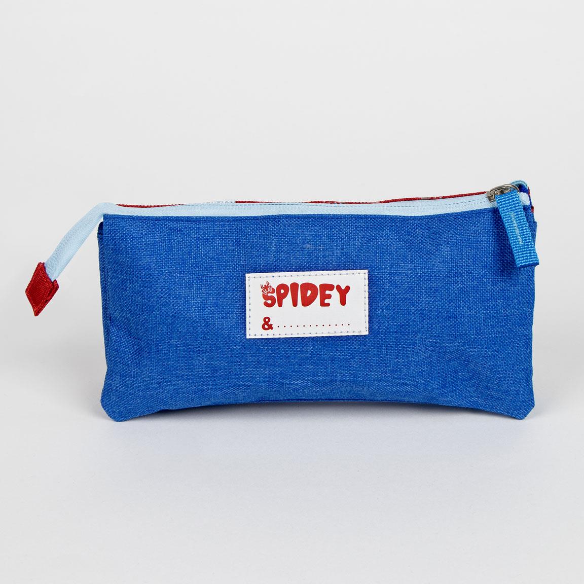 Cerda - Pencil Case 3 Compartments Spidey