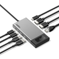 Belkin Connect 8-Port Dual Display USB-C Hub - Laptop Docking Station