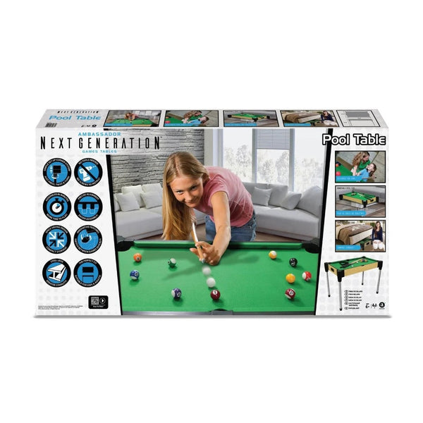 Ambassador 36" (92cm) Pool Table - Tabletop Billiards Game Set