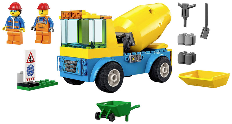 Lego City Truck With Cement Mixer DNA