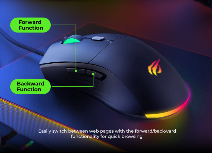 HAVIT Gamenote MS1030 RGB Backlit Gaming Mouse