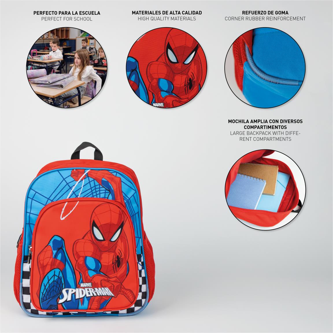 Cerda - Backpack School Medium 38 Cm Spiderman