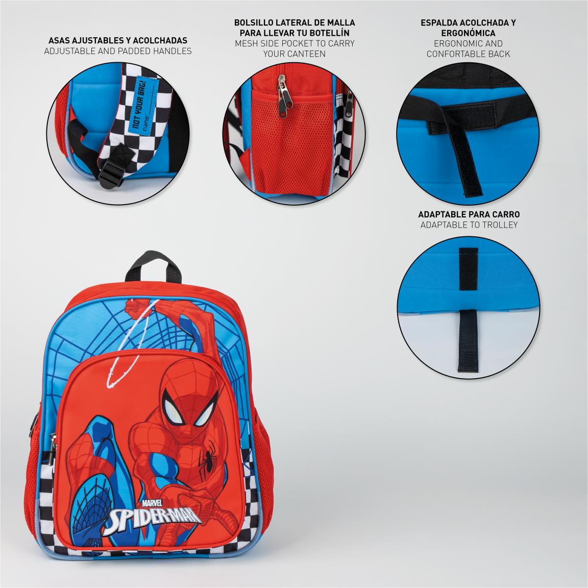 Cerda - Backpack School Medium 38 Cm Spiderman