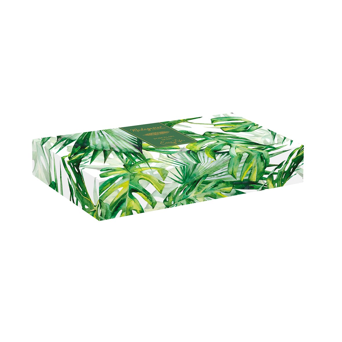 Easylife Madagascar 26X11.5Cm Tropical Leaf Bowl Light Green