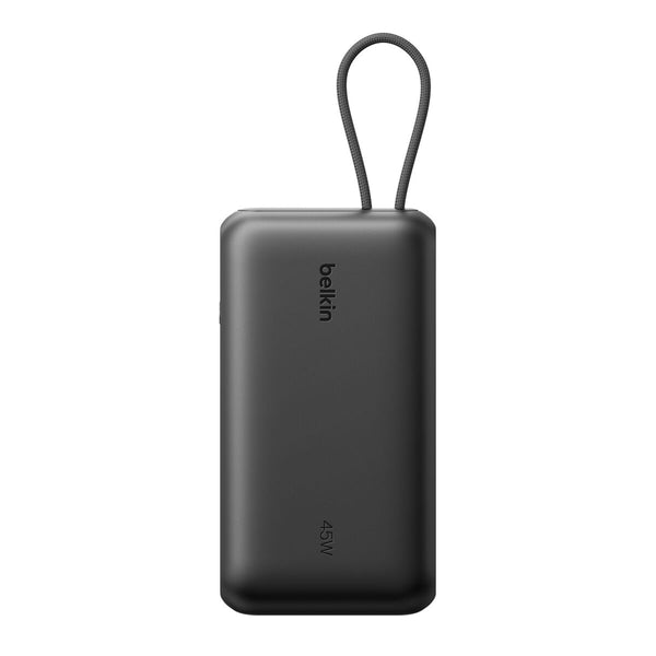 Belkin UltraCharge Power Bank 20K - Integrated Cable and Display - Black