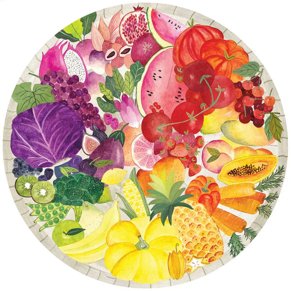 Ravensburger - Circle of Colors - Fruits and Vegetables Puzzle 500 Pcs