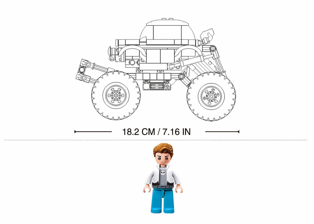 Sluban Powerbricks Off Road Vehicle Pull Back 264 Pcs