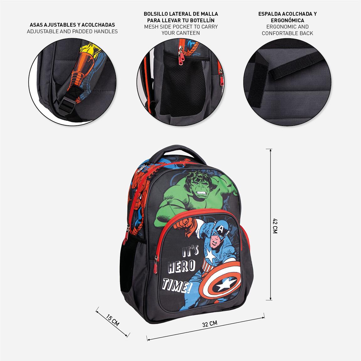 Cerda - Backpack School Medium 42 Cm Avengers