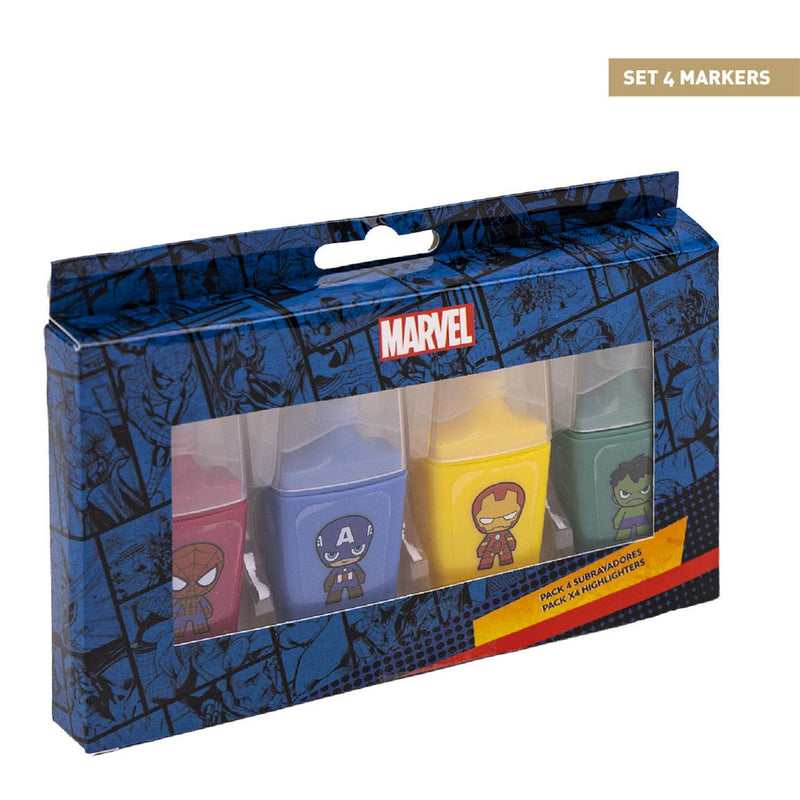 Cerda - Fluor Markers Pack X4 Avengers