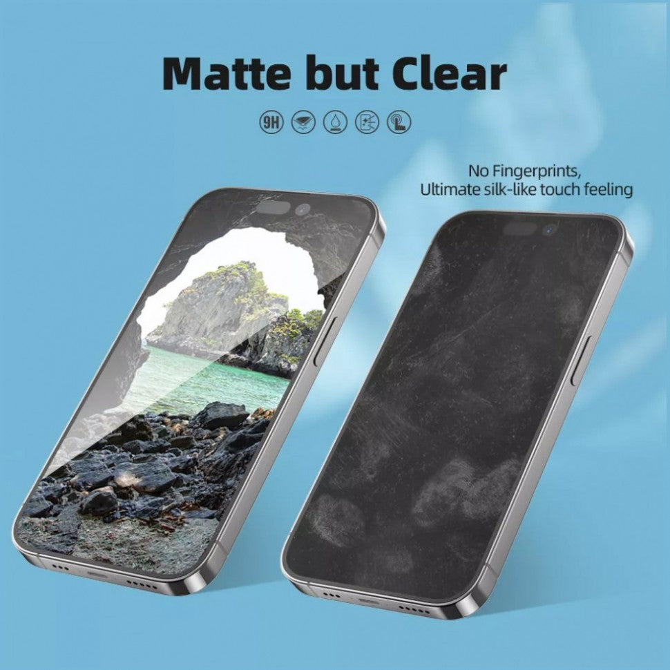 BLUEO Glass Anti glare matte iPhone 14pro/15 6.1