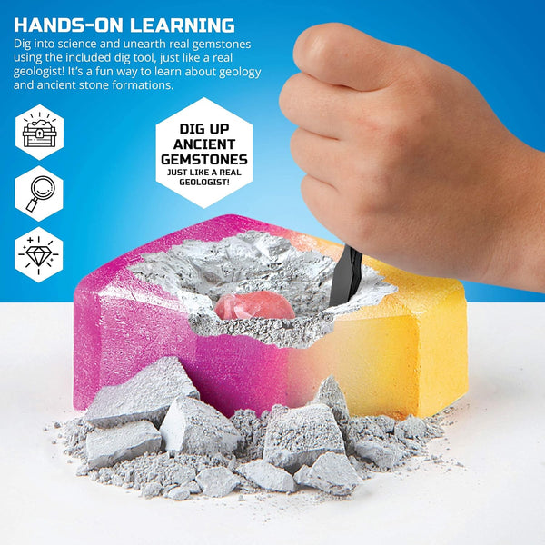 Discovery Toy Excavation Kit Mini Gemstone 2Pc