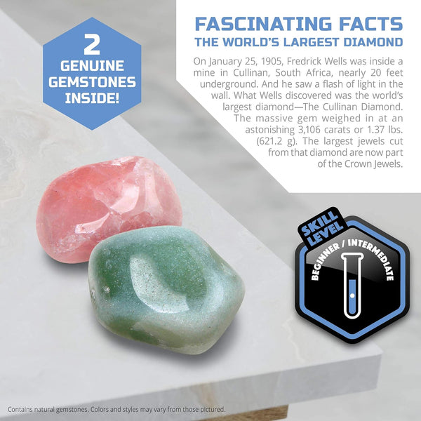 Discovery Toy Excavation Kit Mini Gemstone 2Pc