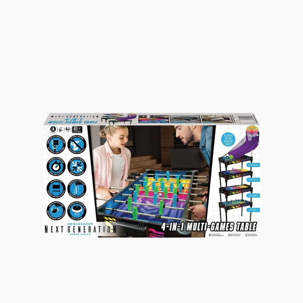 Ambassador - 36" (92cm) Neon Arcade 4 in 1 games Table