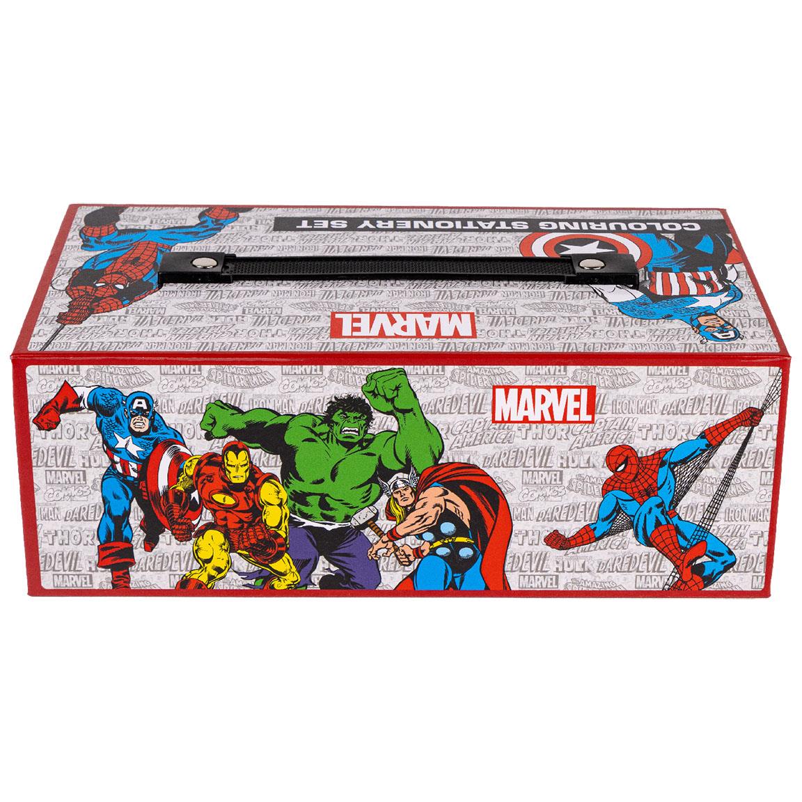 Cerda - Colouring Stationery Set Briefcase Marvel