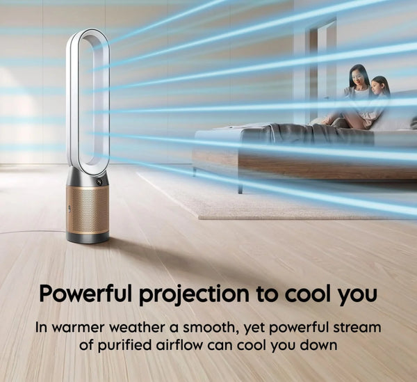 Dyson Air Purifier Cool TP12 Purifying Fan - Nickel and Gold - Hk