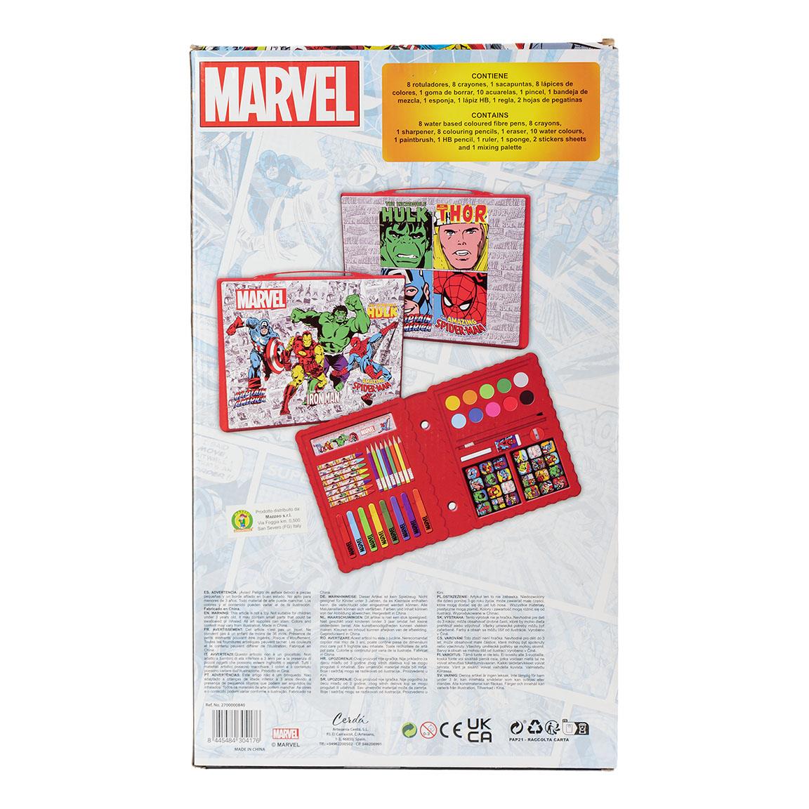 Cerda - Colouring Stationery Set Box Marvel