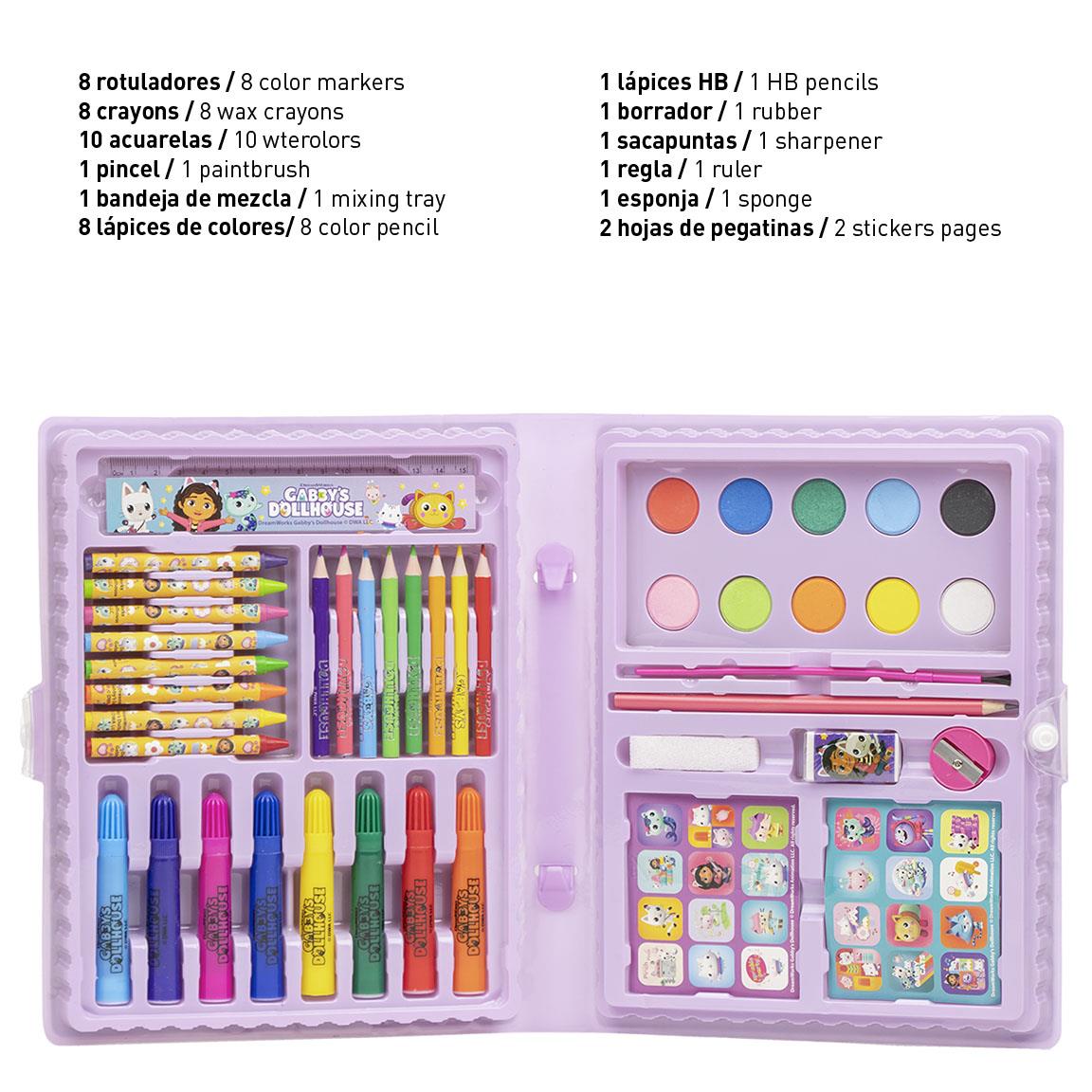 Cerda - Colouring Stationery Set Box Gabby's Dollhouse