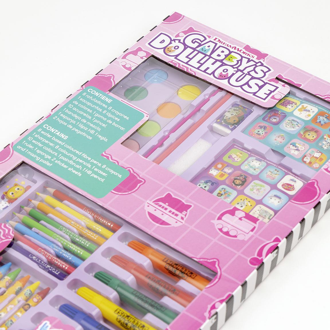 Cerda - Colouring Stationery Set Box Gabby's Dollhouse