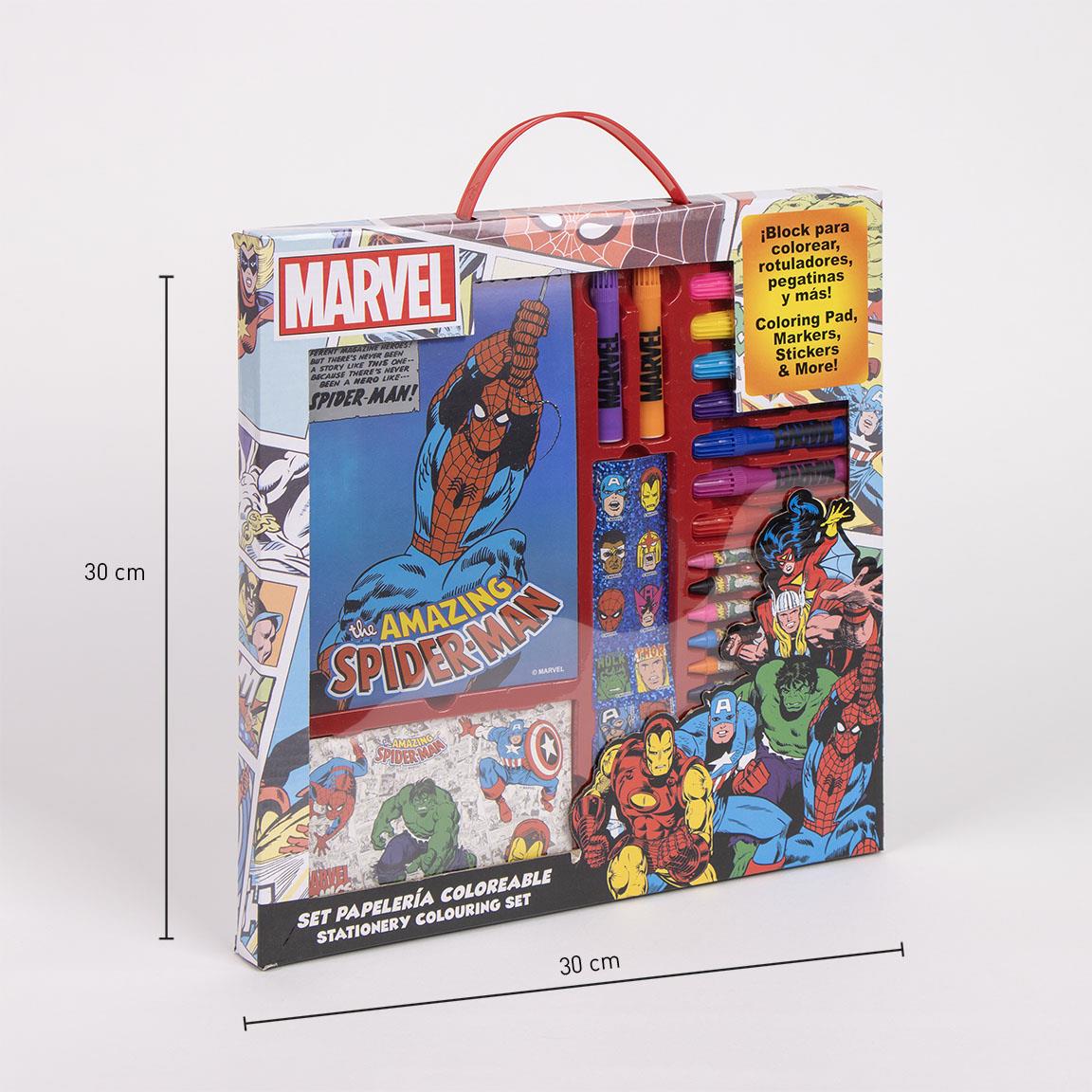 Cerda - Colouring Stationery Set Display Marvel