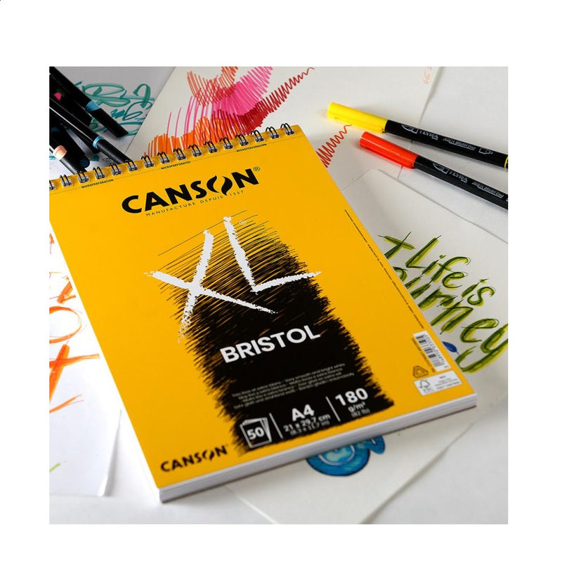 Canson Xl Bristol Spiral A4 50Sh 180G