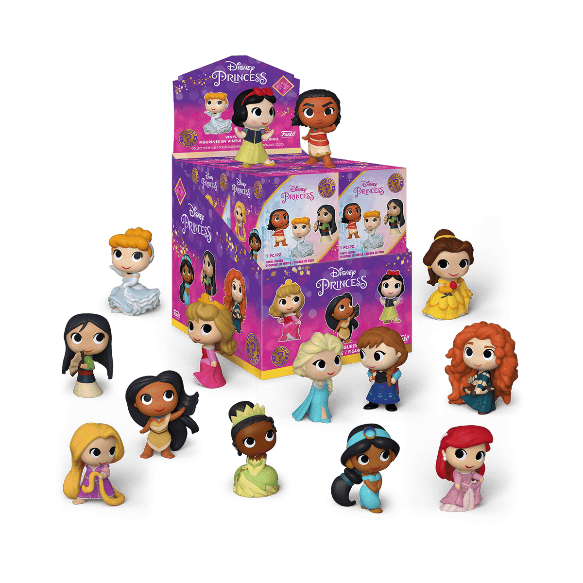 Funko - Mystery Minis! Disney: Ultimate Princess - 12 Pcs- PDQ