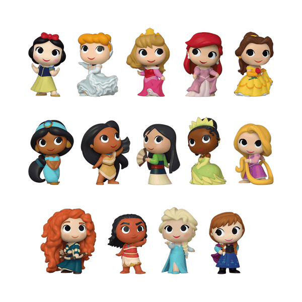 Funko - Mystery Minis! Disney: Ultimate Princess - 12 Pcs- PDQ
