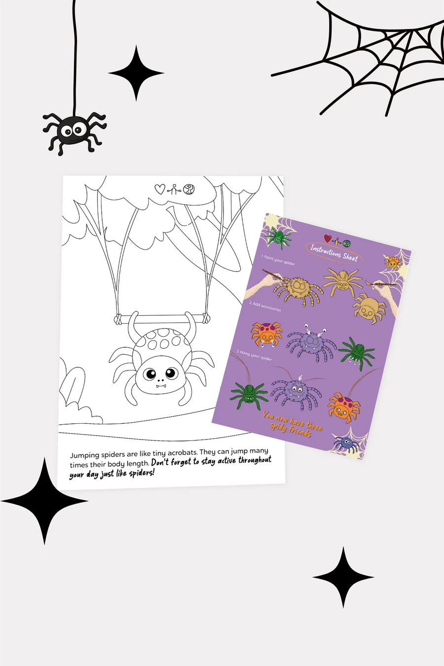 Orenda Tribe Arts & Craft Boxes Kids Happy Spider