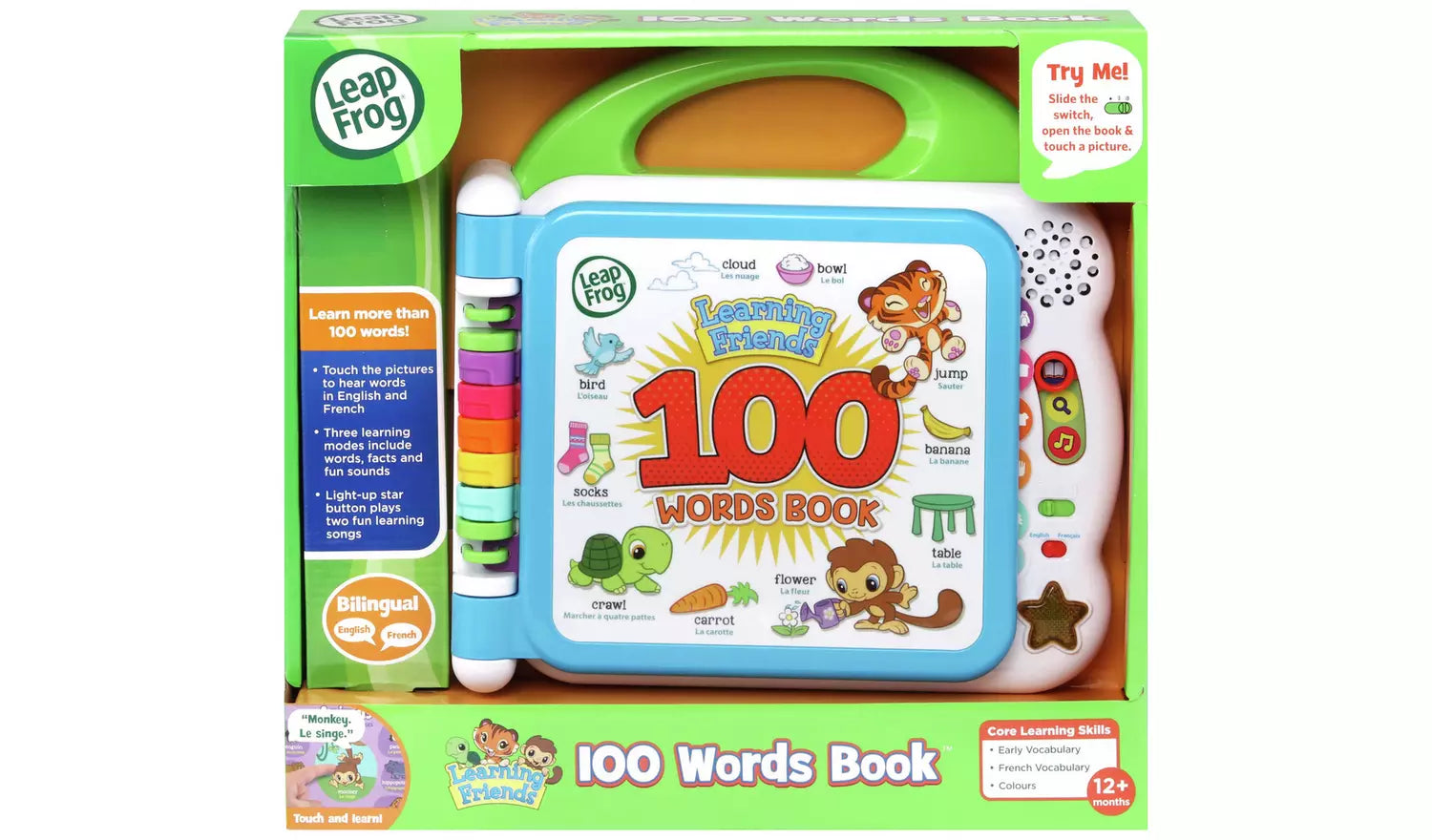 Vtech Learning Friends 100 Words Book^Tm Bilingual