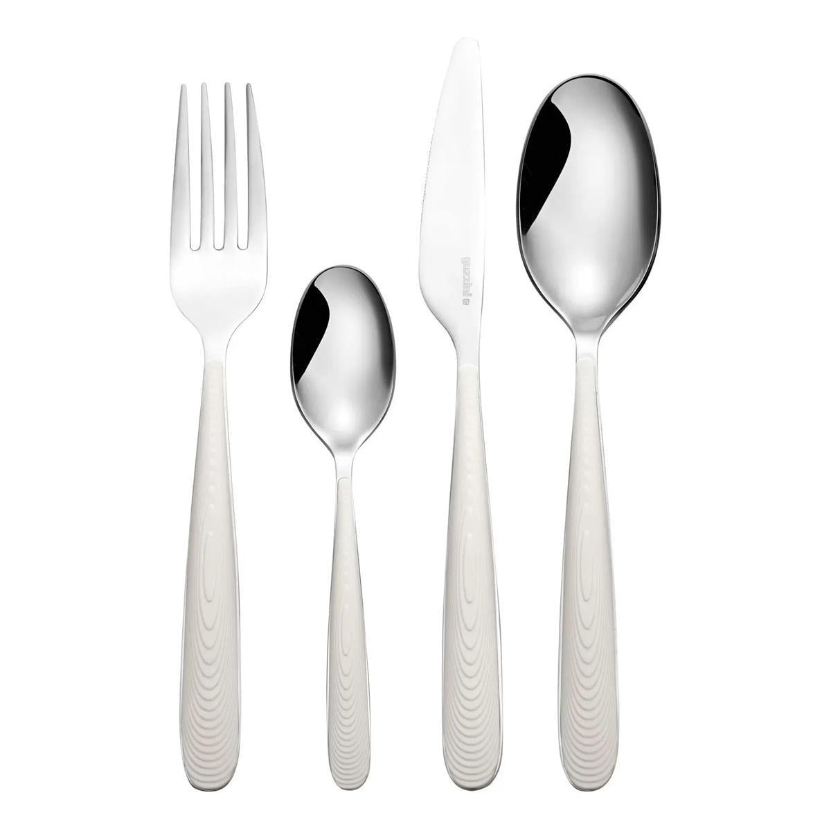 Guzzini Just Cutlery Set Of 24 Pieces Ivory