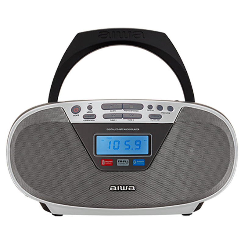 Aiwa Modernly Stylish Boombox with full features Grey