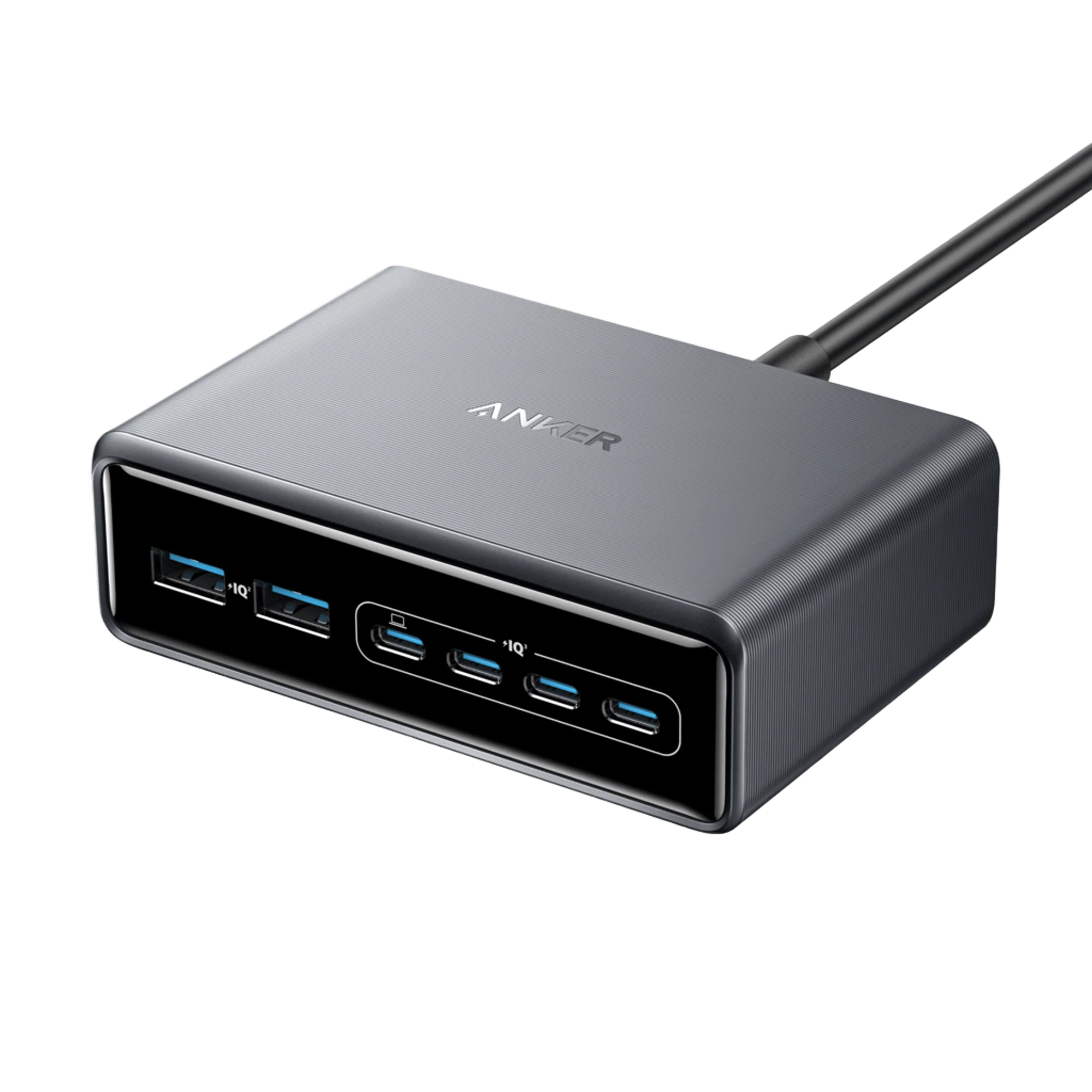 Anker Prime Charger (200W, 6 Ports, GaN) Silver