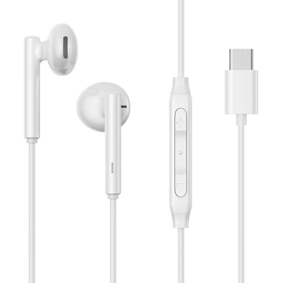 Joyroom JR-EC05 TYPE-C Half In-Ear Earphones - White